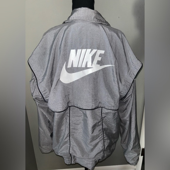 Nike Other - Vintage Nike Windbreaker Vented Jacket Gray 90s Mens Large excellent condition